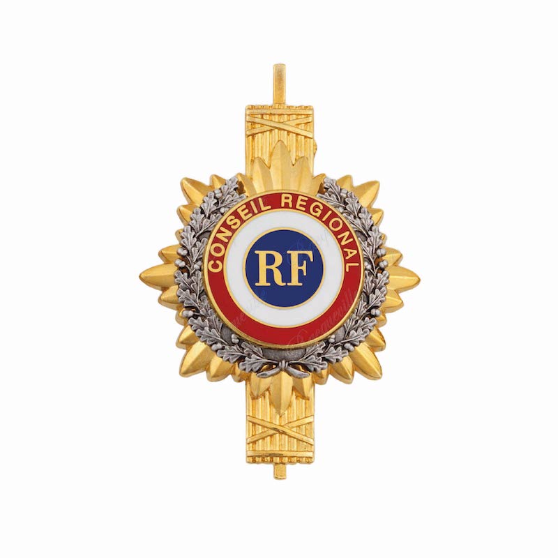 Insigne de poche Soleil et Feuillages avec Faisceaux "Conseil Régional"