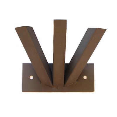 Lot de 3 - SUPPORT INOX PORTE-DRAPEAUX AUTO-BLOQUANT