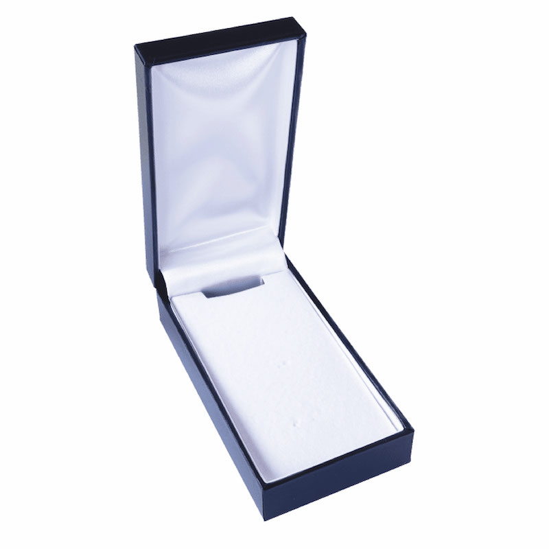 Ecrin en simili-cuir bleu pour médaille