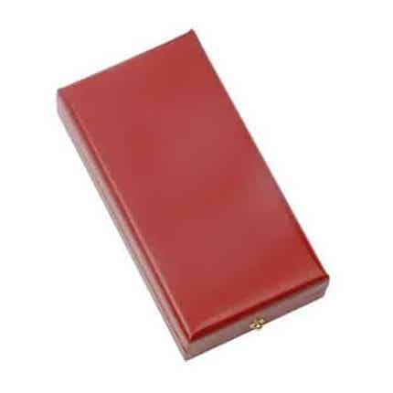 Ecrin en simili-cuir rouge pour médaille