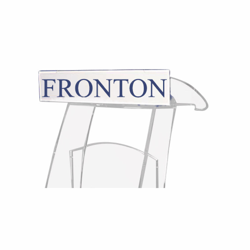 Fronton pour Pupitre Cristal