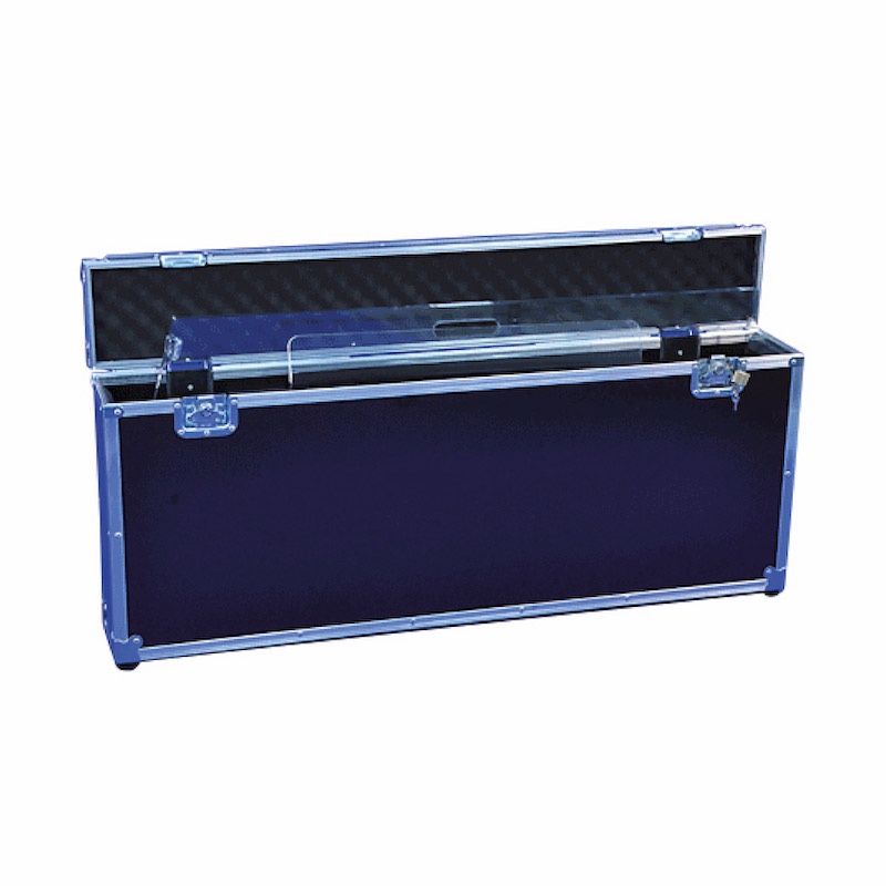 Malle de transport flight case pour pupitre pliable