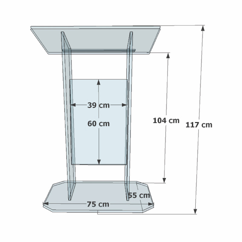 Pupitre de prestige plexiglas