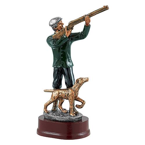 TROPHÉE CHASSE RÉSINE 25CM