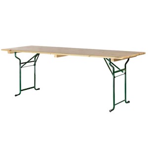 Table brasserie 220x70cm piétement tube