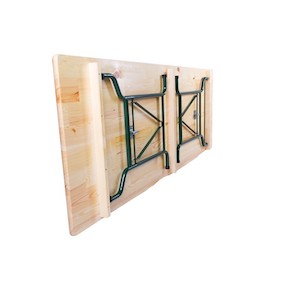 Table brasserie 220x70cm piétement tube