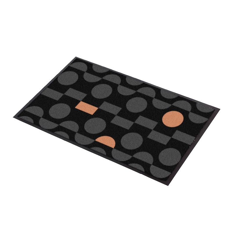 TAPIS DESIGN IMPERIAL POUR ENTRÉE DOTZ GRIS/ROSE