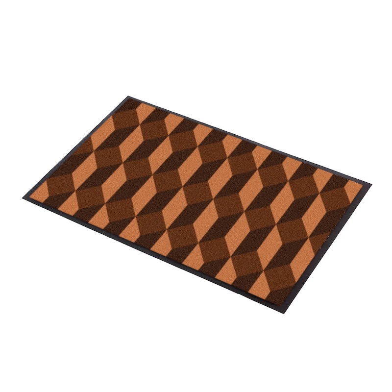 TAPIS DESIGN IMPERIAL POUR ENTRÉE JUMPING MARRON