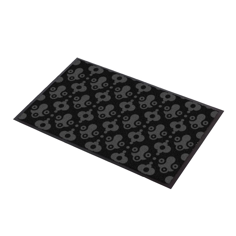 TAPIS DESIGN IMPERIAL POUR ENTRÉE ROYALTY NOIR/GRIS