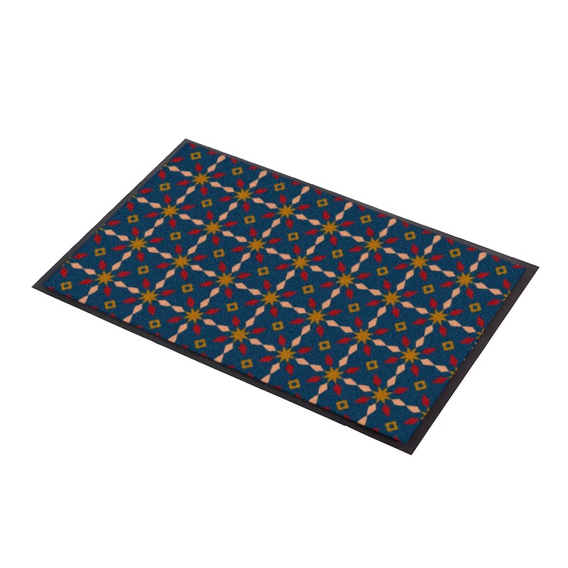 TAPIS DESIGN IMPERIAL POUR ENTRÉE SNOWSTAR BLEU