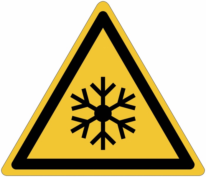 PANNEAUX ET AUTOCOLLANTS ISO 7010 - BASSES TEMPÉRATURES - W010