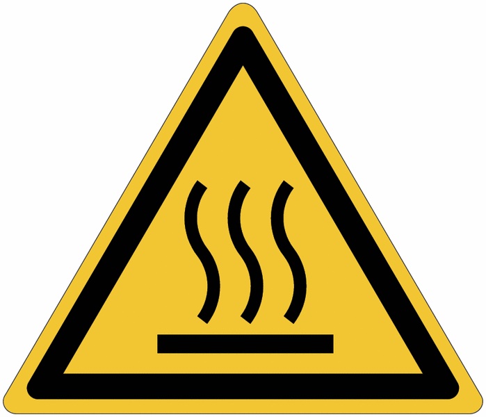 PANNEAUX ET AUTOCOLLANTS ISO 7010 - SURFACE CHAUDE - W017