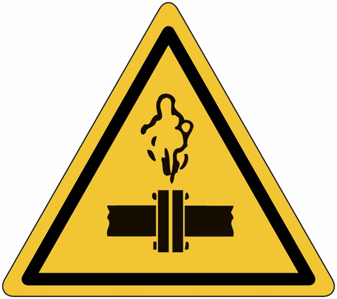 PANNEAUX ET AUTOCOLLANTS ISO 7010 - VAPEURS CHAUDES