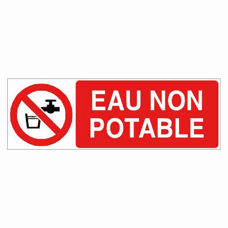 SIGNALÉTIQUE EAU NON POTABLE