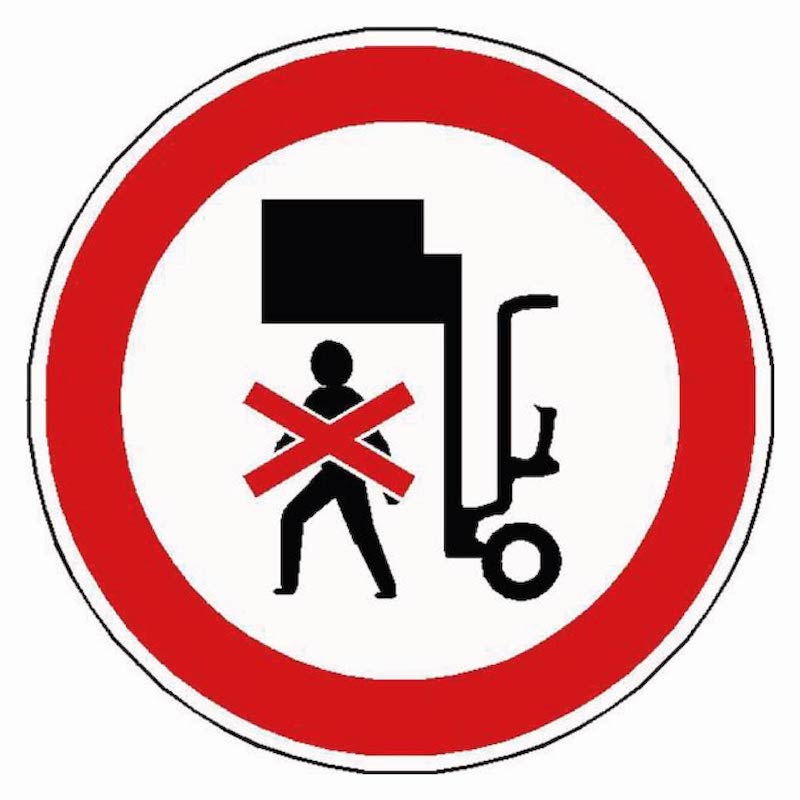 SIGNALÉTIQUE NE PAS RESTER SOUS LA CHARGE SUSPENDUE SYMBOLE
