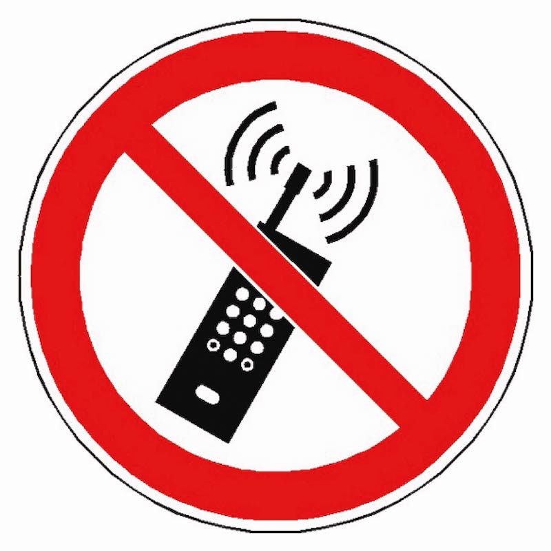 SIGNALÉTIQUE TÉLÉPHONES PORTABLES INTERDITS