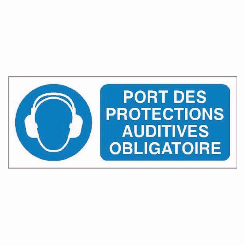 SIGNALÉTIQUE PORT DES PROTECTIONS AUDITIVES OBLIGATOIRE