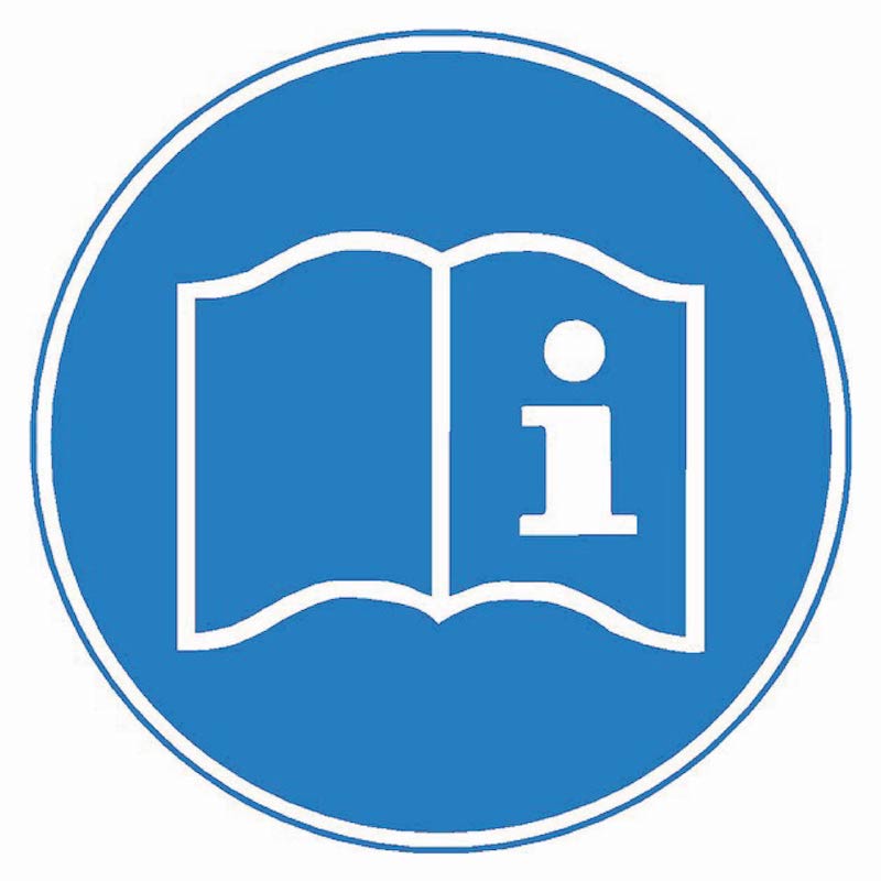 SIGNALÉTIQUE PRENDRE CONNAISSANCE DU MODE D'EMPLOI MANUEL
