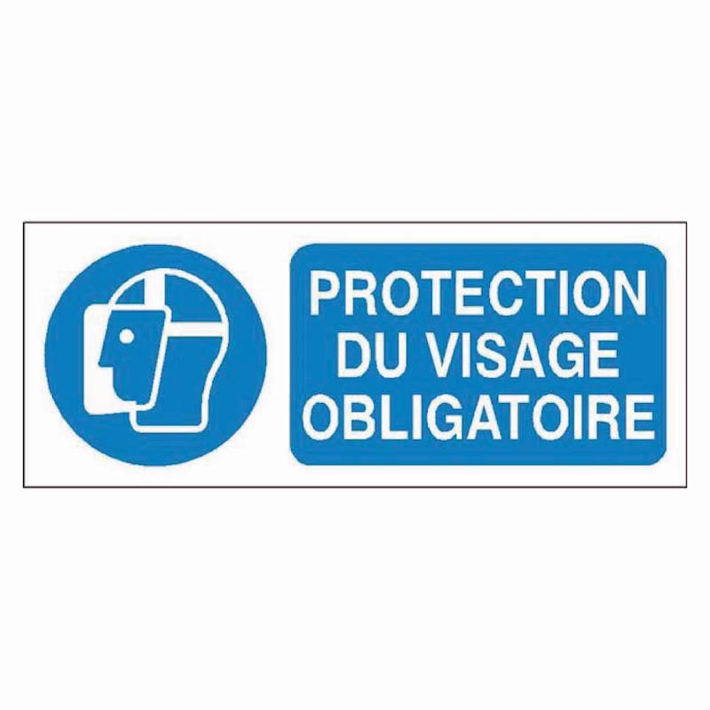 SIGNALÉTIQUE PROTECTION DU VISAGE OBLIGATOIRE