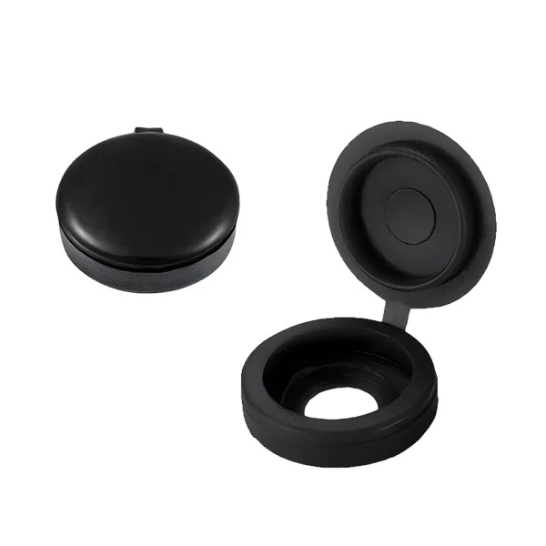 Cache rivet plastique noir