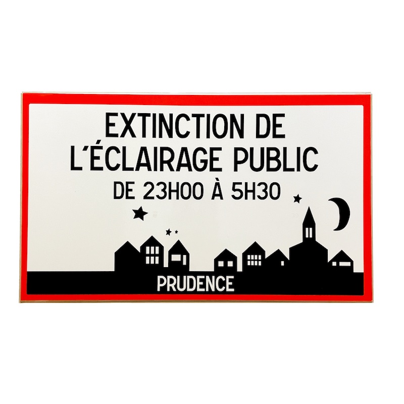 Plaque éclairage public