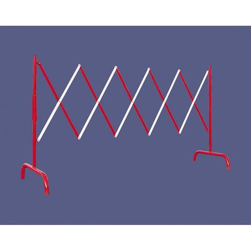 BARRIÈRE EXTENSIBLE ACIER ROUGE ET BLANC