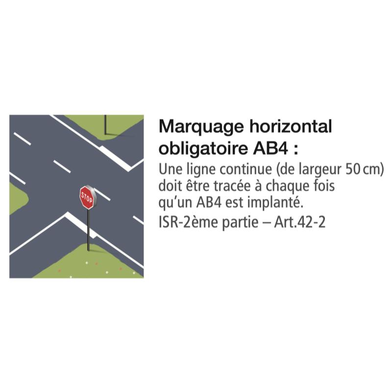 PANNEAU AB4 "STOP"