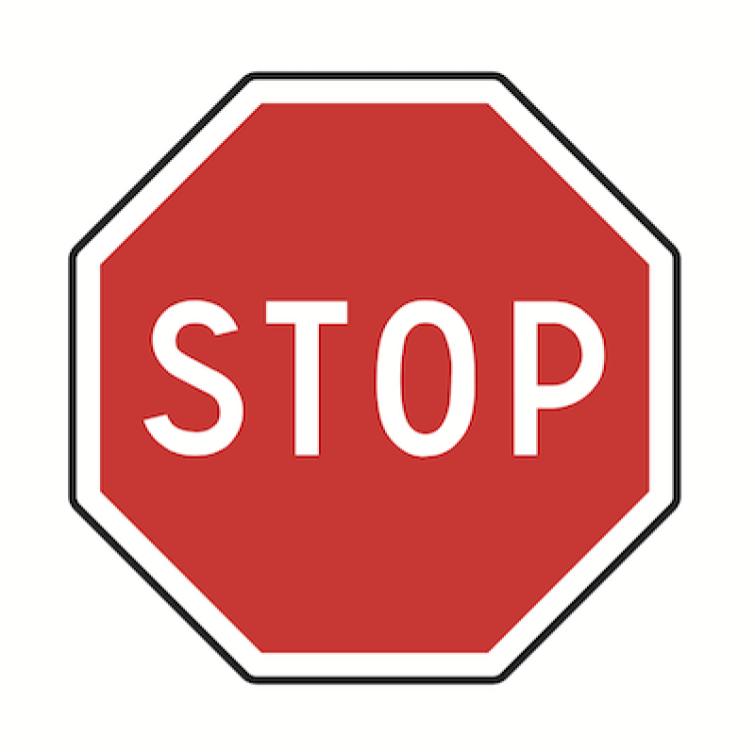 PANNEAU AB4 "STOP"
