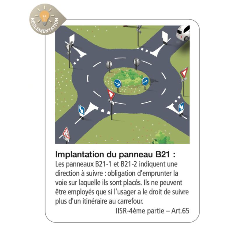 B21-2 "OBLIGATION DE TOURNER À GAUCHE"