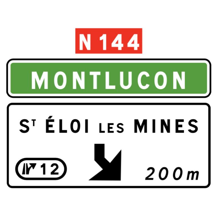 Da41e "Présignalisation d'affectation de voies de sortie non numérotée"