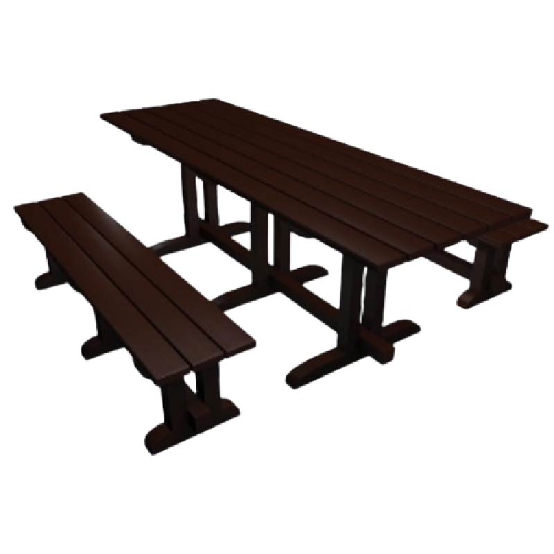 TABLE DE PIQUE-NIQUE  EN PLASTIQUE RECYCLÉ RUSTIK