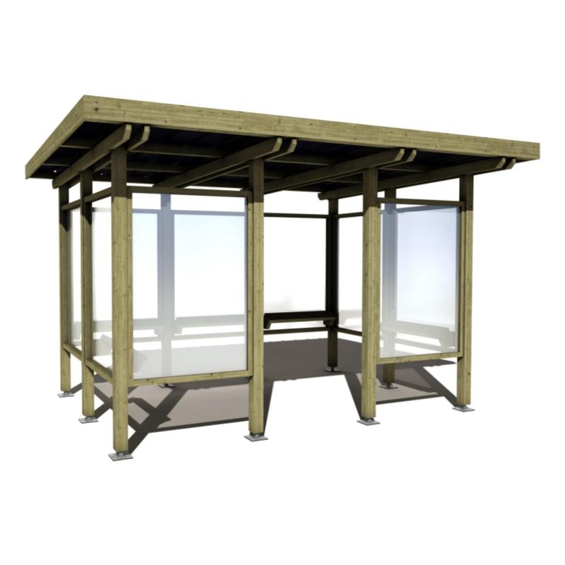 ABRI FUMEURS EN BOIS GAP