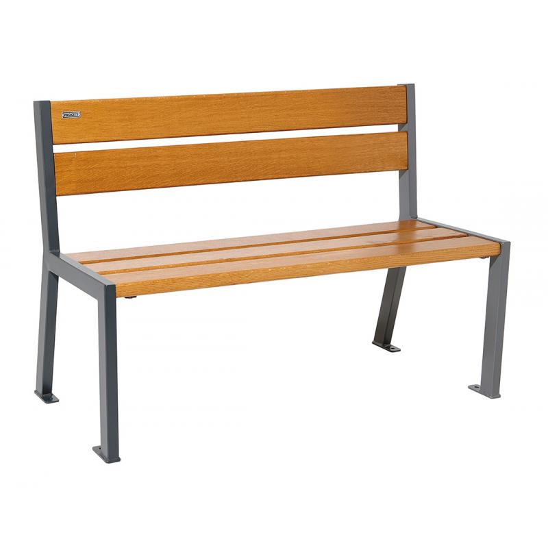 BANC BOIS ET ACIER SILAOS 5 LAMES