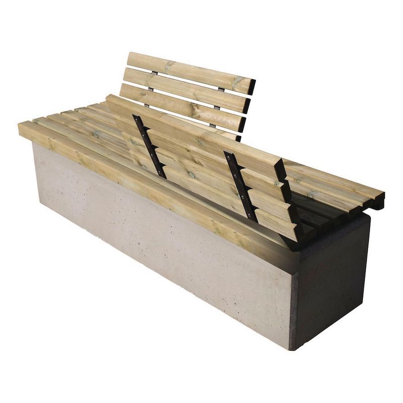BANC EN BOIS ET BÉTON CONFIDENT HADES