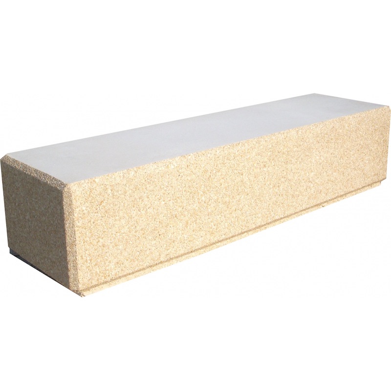 Banquette monobloc béton CARRARE