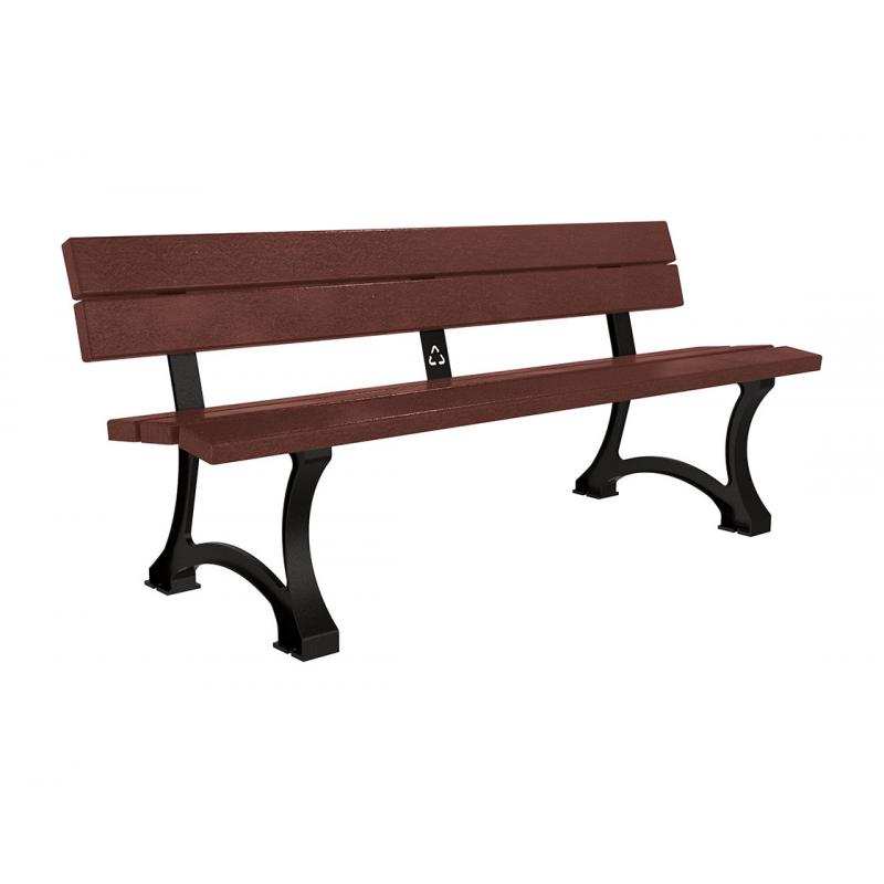 BANC MORA PLASTIQUE RECYCLÉ ET ACIER
