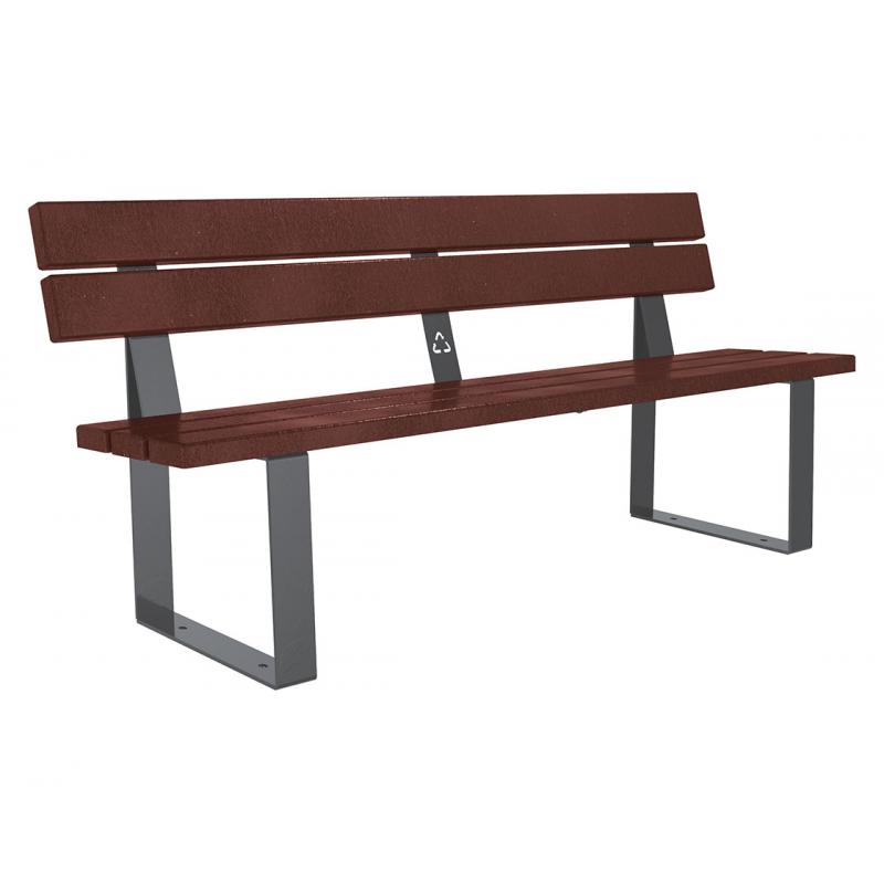 BANC RIGA PLASTIQUE RECYCLÉ ET ACIER