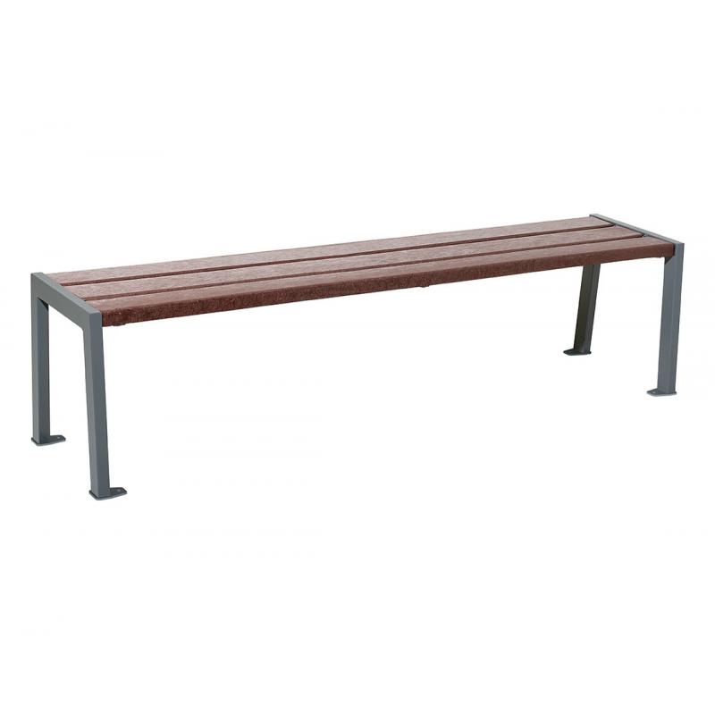 BANQUETTE SILAOS ACIER ET PLASTIQUE RECYCLÉ