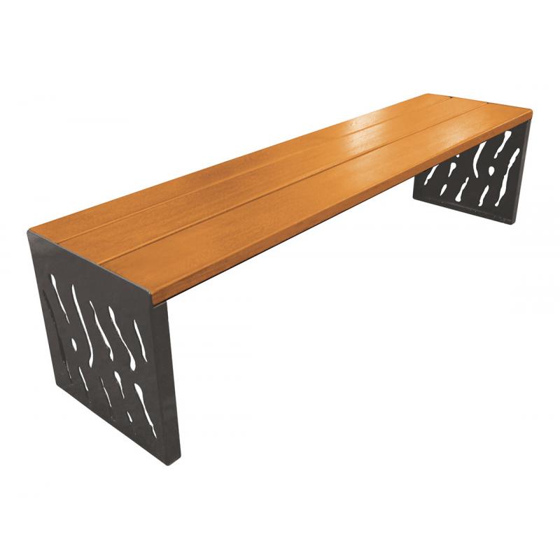 BANQUETTE BOIS ET ACIER VENISE