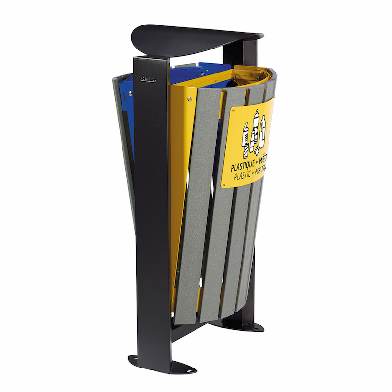 CORBEILLE ARKEA DOUBLE 2 x 60L ETIK