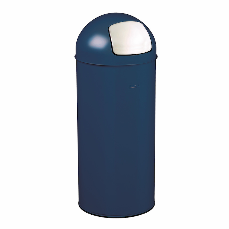 PUSH POUBELLE AVEC COUVERCLE À TRAPPE 45L
