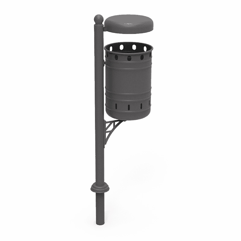 CORBEILLE BASCULANTE AVEC PROTÈGE-PLUIE DOUR 32L