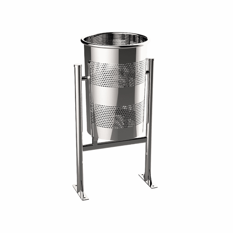 CORBEILLE CIRCULAIR INOX 60L