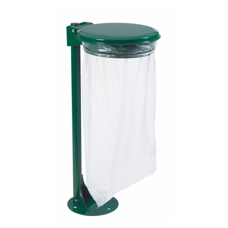 COLLECMUR SUPPORT SAC SUR POTEAU AVEC PLATINE À FIXER 110 L