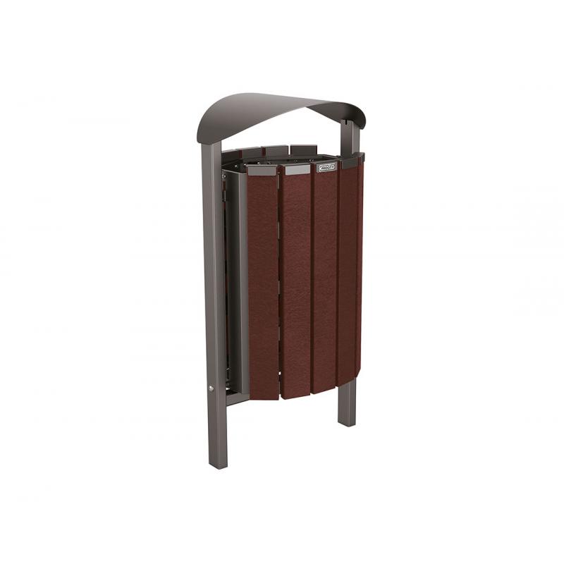 CORBEILLE SILAOS ACIER ET PLASTIQUE RECYCLÉ 50L