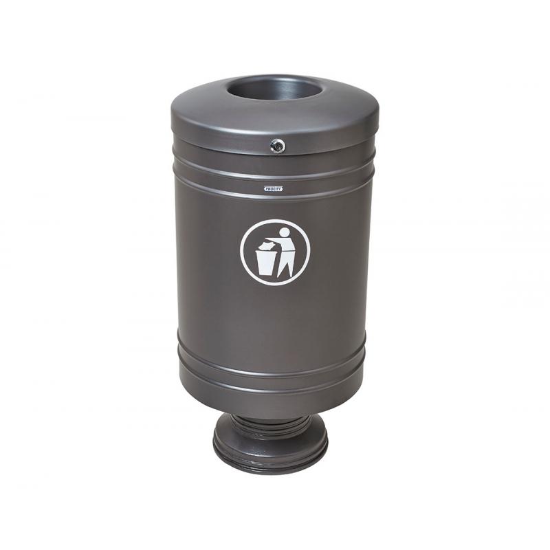CORBEILLE GASCOGNE SOCLE EN FONTE 60L