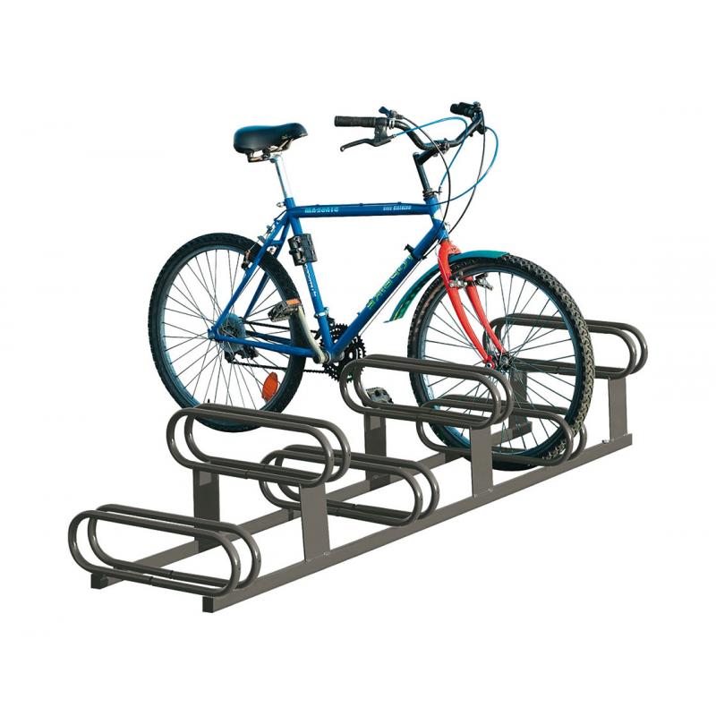SUPPORT VÉLOS SAM PEINT SUR GALVA 6 PLACES EMPLACEMENTS DÉCALÉS