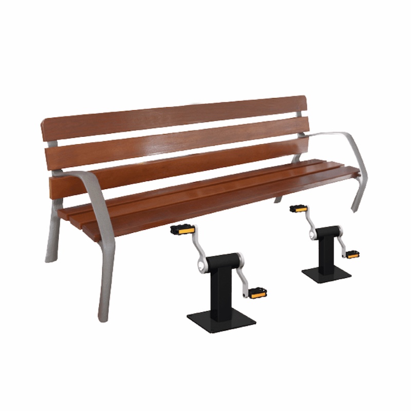 BANC DOUBLE AVEC PÉDALIER