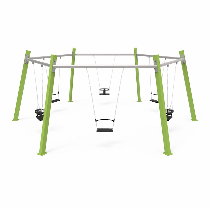 BALANÇOIRE HEXAGONALE CROME - 3 MODÈLES