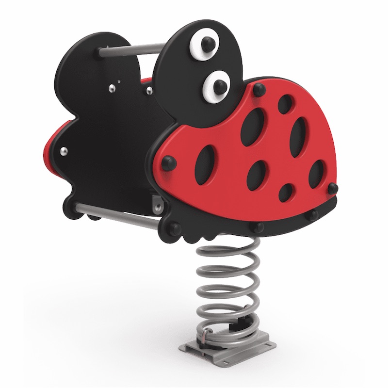 JEU SUR RESSORT COCCINELLE